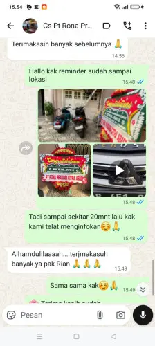 Testimonial Papan Bunga wargamekar